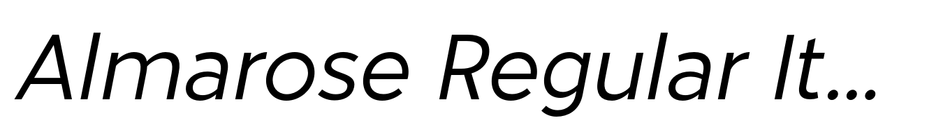 Almarose Regular Italic